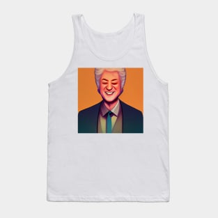 Laughing Bill Clinton | President of the United States | Comics style Tank Top